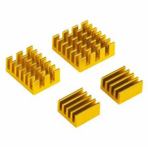 6mm Heat Sink - Gold 4 in 1 Heat Sink Set Aluminum for Raspberry Pi 4B