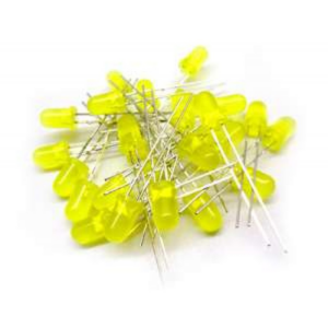 28mm Leg LED 5MM Yellow (1pcs) Use 2V 20mA (Pack of 50 )