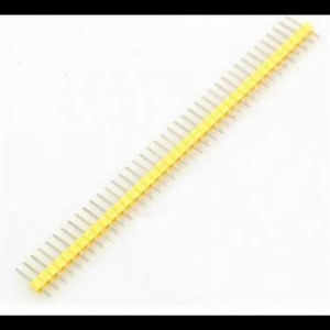 2.54mm Single Row Male Yellow - 2.54mm Single Row Male 1X40 Pin Header Strip yellow