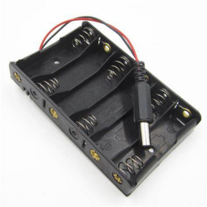 Aa Holder Box - 6 x AA Battery Holder Box, with 4 wires DC, Without Cover