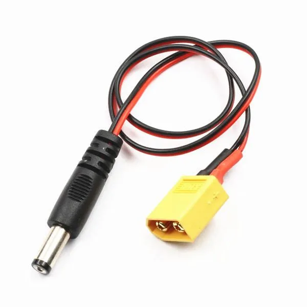 Xt60 Cable - Lantian RC XT60 Male to DC 5_5 Power Cable For FatShark HD2_V3 FPV Goggles Battery Receiver Monitor
