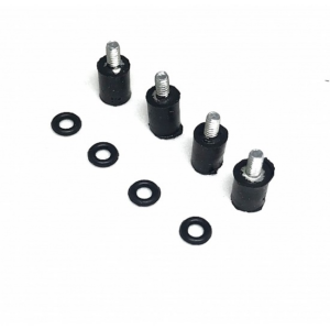 M2*5+4 M2 Rubber Anti Vibration Damping Fixing Screws with shock-absorbing ring-4pcs