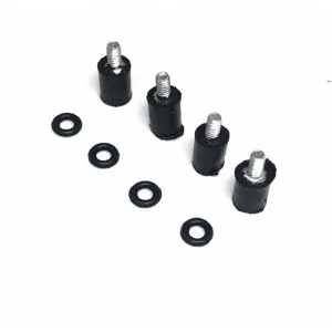M2*5+4 M2 Rubber Anti Vibration Damping Fixing Screws with shock-absorbing ring-4pcs