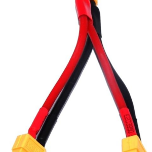 Xt60 Adapter 10cm 464716 - XT60 1 Male to 2 Female Parallel Connector Y Splitter Adapter Wire length: 10cm Wire: 14AWG sil...