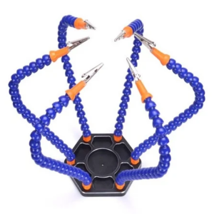 Flexible Arms Station Soldering - 6 Flexible Arms Soldering Station With Swiveling Alligator Clip