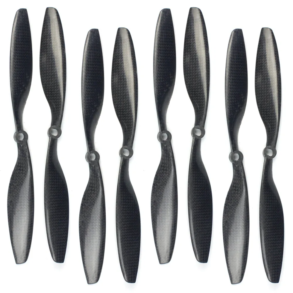 Eliche Tarot 1045 (10x4.5) - 2 CW E 2 CCW - Trasparenti - Foro 6mm - 4 Pezzi