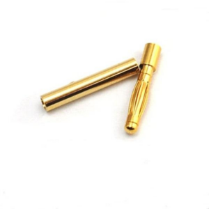 2mm Connector - 2mm Male & Female Gold Bullet Banana Connector (Pack of 5)
