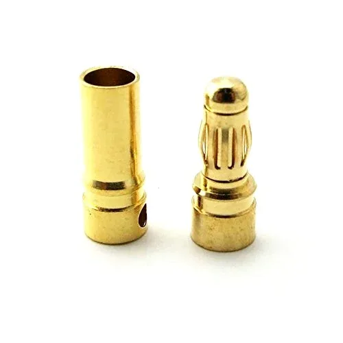 4mm Connector - 3.5mm Connector - 3.5mm gold-plated Male&Female Banana Connector  (Pack of 2)