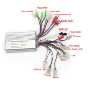 Yalu Brushless Controller 24V for Hub Motor 250W 4 wiring diagram-LT无刷控制器新