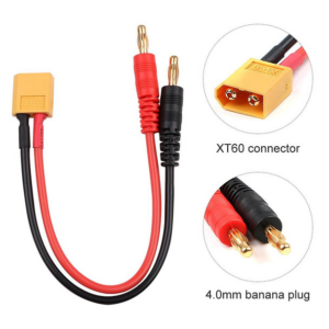 Xt60 Wire - Male XT60 to 4.0mm Banana Plug With 15cm 12AWG Wire