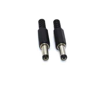 DC Jack Connector Male 2.1mm x 5.5mm (Pack of 2)