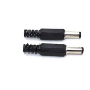 DC Jack Connector Male 2.1mm x 5.5mm (Pack of 2)