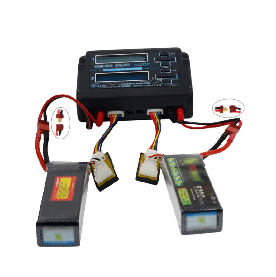 HTRC C240 DUO AC 100-240V DC 11-18 V LiPo LiFe / Li-ion/NiCd/NiMH/Pb Multi Charger/Discharger