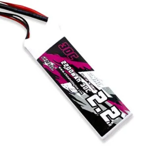 2 cell Lipo (7.4V ~ 8.4V)