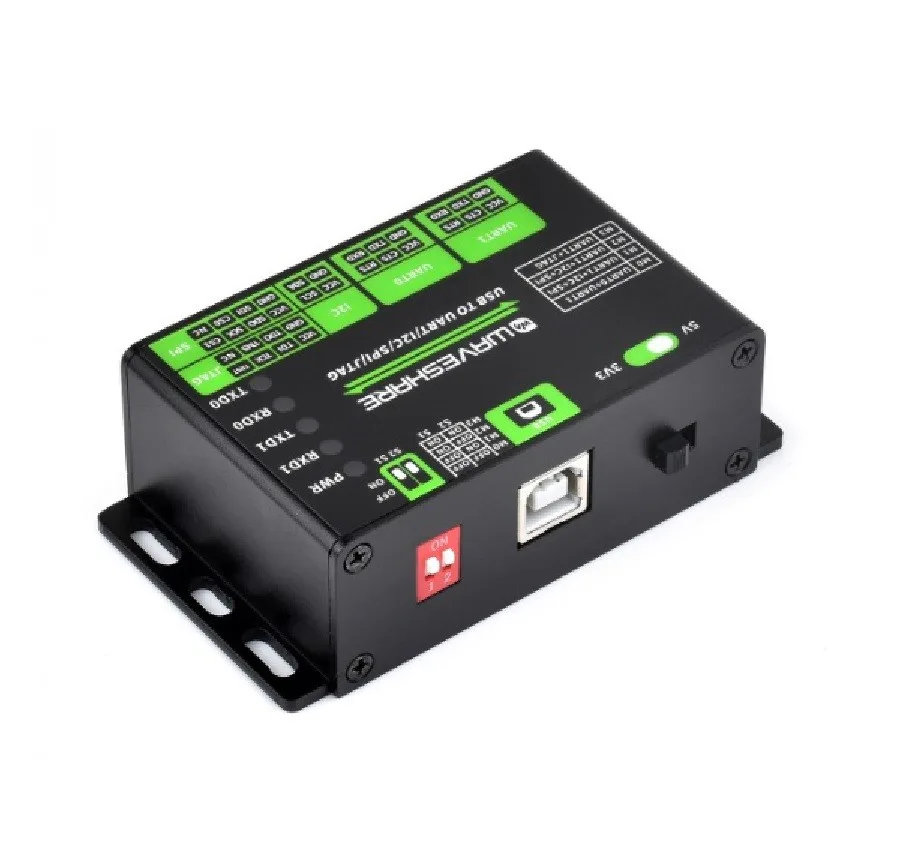 Supports Multiple Interfaces - Waveshare USB To UART/I2C/SPI/JTAG Converter,