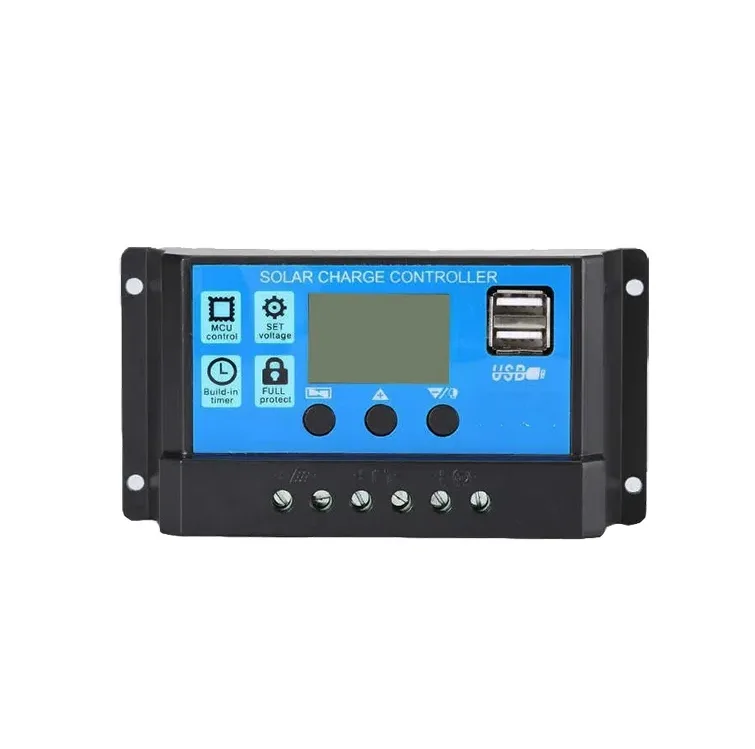 20A Intelligent LCD Solar Controller with USB Output Port