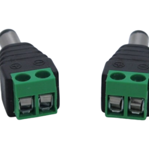 Male 2.1*5.5mm for DC Power, Jack Adapter Connector Plug For, CCTV Camera Pack of 2