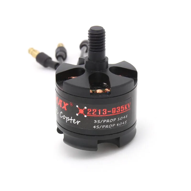 Mt2213 Motor - Original Emax MT2213 935KV Brushless DC Motor Black Cap (CW Motor Rotation) With Prop1045 Combo (Original)