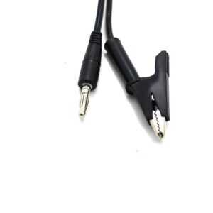 Black 1M Double End Test lead Wire 4mm Banana Plug Alligator Clip Crocodile 15A