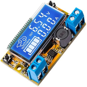 Dual Display 3A DC-DC 5-23V To 0-16.5V Step Down Power Supply Buck Converter Adjustable LCD Step- down Voltage Regulator Without Case