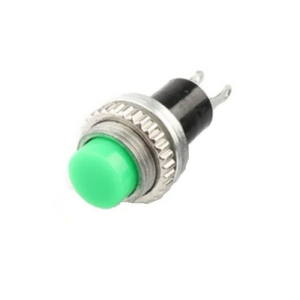 Ds-316 Switch - Green DS-316 10MM Lock- Free Momentary Self- Reset Small Push Button Switch