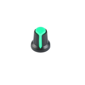 Potentiometer Knob Rotary Switch Green - Potentiometer Knob Rotary Switch Cap Green Color- Pack of 5 Pcs.
