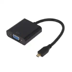 Micro HDMI to VGA cable (Without Audio)