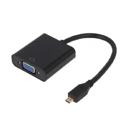 Micro HDMI to VGA cable (Without Audio)