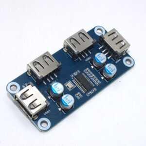 Waveshare USB HUB HAT (B) for Raspberry Pi Series with 4x USB 2.0 Ports