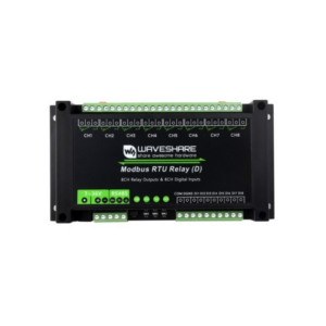 Waveshare Industrial Modbus RTU 8-ch Relay Module (D) With Digital Input and RS485 Interface, Multi Isolation Protection Circuits, 7~36V Power Supply