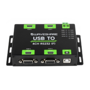 Waveshare Industrial Isolated USB To 4-Ch RS232 Converter, USB To Serial Adapter, Original FT4232HL Chip, Mac / Linux / Android / Windows Multi-OS Compatible RS232 Female Port