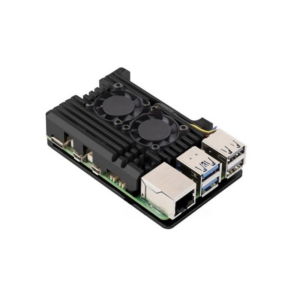 Waveshare Aluminium Alloy Case for Raspberry Pi 5, Dual Cooling Fans