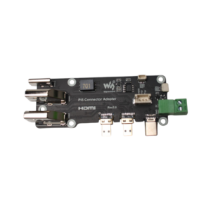 Waveshare Micro HDMI to HDMI Multifunctional Adapter, Compatible with Raspberry Pi 5 / 4B, Two Power Supply Methods, Supports Dual 4K Outputs