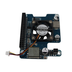 Waveshare Power Over Ethernet HAT (F) For Raspberry Pi 5, High Power, Onboard Cooling Fan, With Metal Heatsink, Supports 802.3af/at network standard