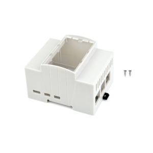 Waveshare Din Rail Case 540798 - Waveshare DIN rail ABS Case for Raspberry Pi 5, large inner space, injection moduling