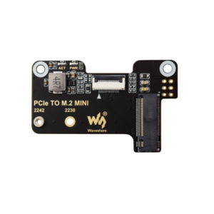 Waveshare Pcie To Adapter - Waveshare PCIe To M.2 Mini Adapter for Raspberry Pi 5, Supports NVMe Protocol M.2 Solid State ...