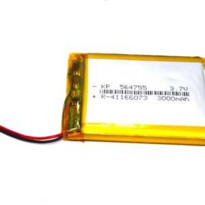 Kp Original 564755 Battery - KP Original 564755 3000mAh 3.7Vsingle cell Rechargeable LiPo Battery