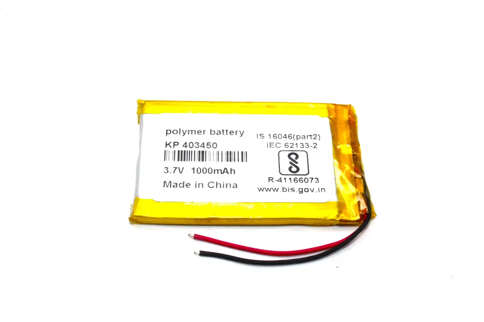 Kp Original 403450 Battery - KP Original 403450 1000mAh 3.7Vsingle cell Rechargeable LiPo Battery
