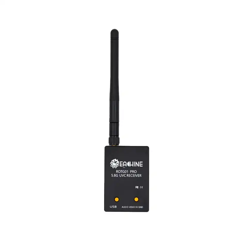 Rotg01 Receiver - Eachine ROTG01 Pro UVC OTG 5.8G 150CH Full Channel FPV Receiver W/Audio For Android Smartphone - Black