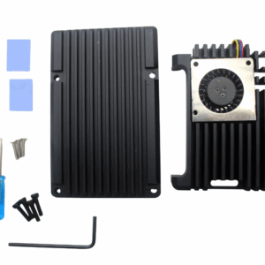 Waveshare Aluminum Stripe Case 554933 - Waveshare Aluminum Stripe Grooved Case For Raspberry Pi 5