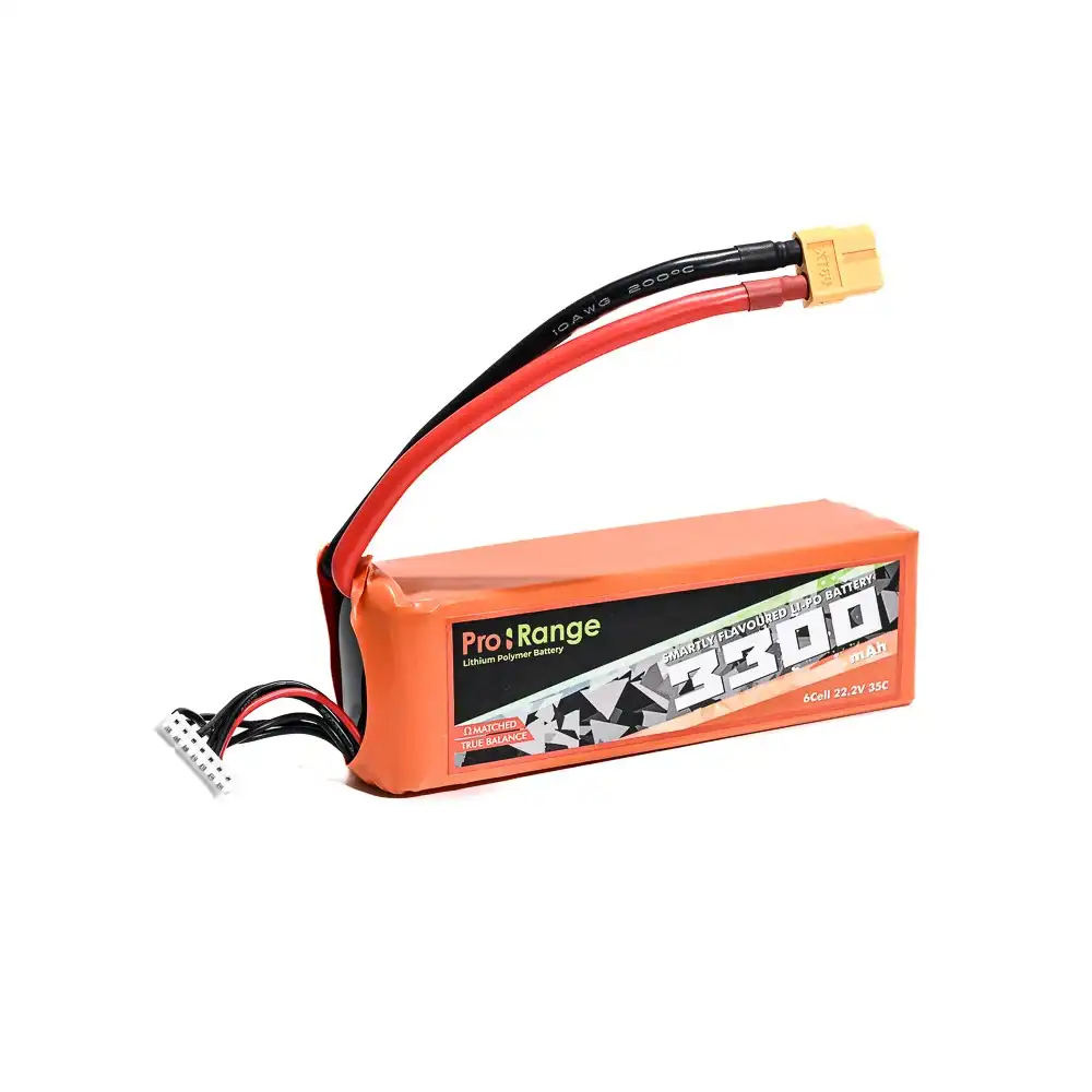 22.2v Battery - Pro- Range 22.2V 3300mAh 35C 6S Lithium Polymer Battery Pack