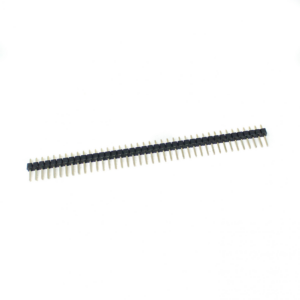 2.54mm Single Row Male Black - 2.54mm Single Row Male 1X40 Pin Header Strip black (Pack of 10)