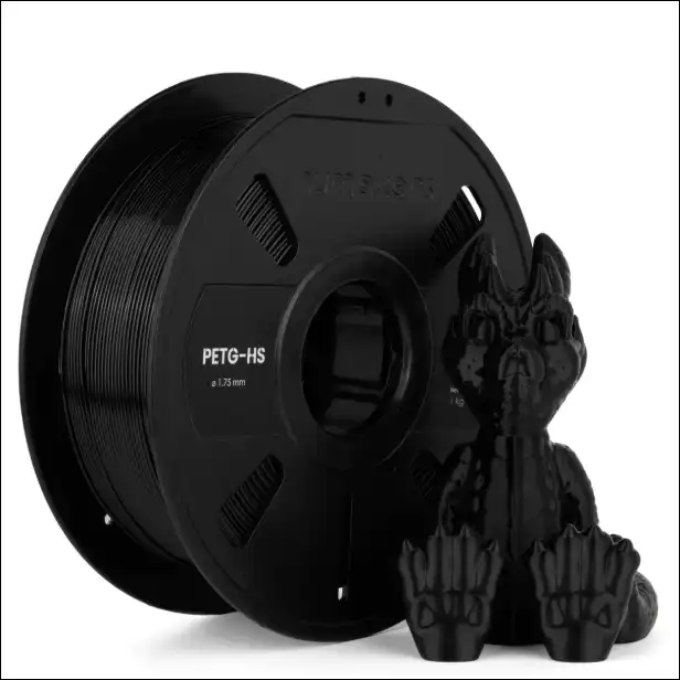 Numakers PETG-HS Filament - Pitch Black – 1.75 mm/ 1 kg