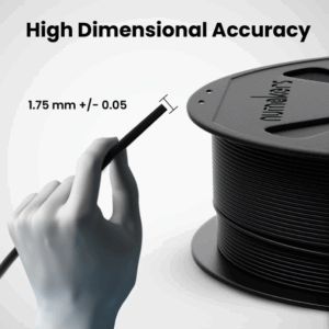 Numakers PETG-HS Filament - Pitch Black – 1.75 mm/ 1 kg