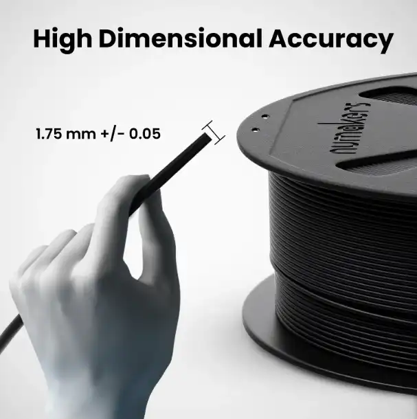 Numakers PETG-HS Filament - Pitch Black – 1.75 mm/ 1 kg