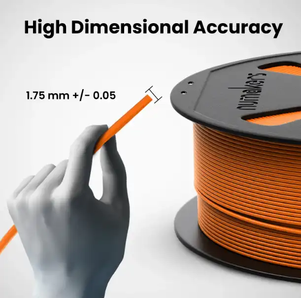 Numakers PETG-HS Filament – Outrageous Orange – 1.75 mm/ 1 kg