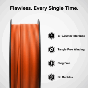 Numakers PETG-HS Filament – Outrageous Orange – 1.75 mm/ 1 kg