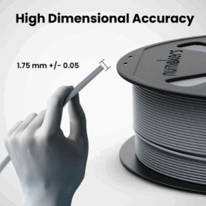 Numakers PETG-HS Filament – Light Gray – 1.75 mm/ 1 kg