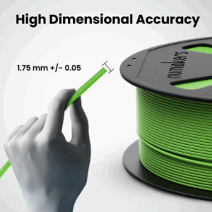 Numakers PETG-HS Filament – Grass Green – 1.75 mm/ 1 kg
