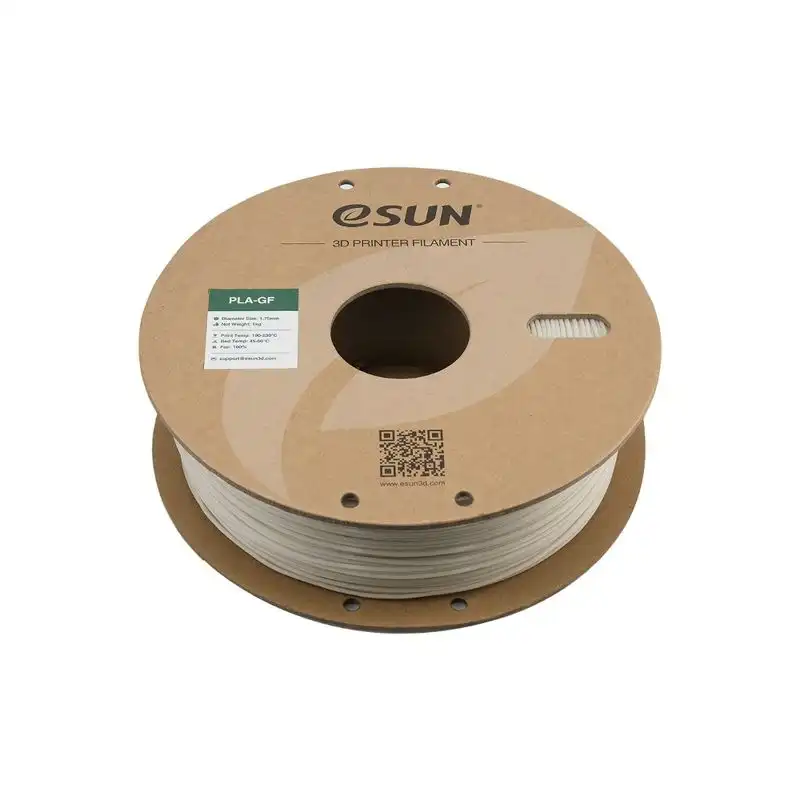 Esun PLA-GF filament, 1.75mm, white, 1kg/roll, with plastic roll